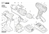Bosch 3 601 JA8 402 GSR 1440-LI Cordless Drill Driver Spare Parts